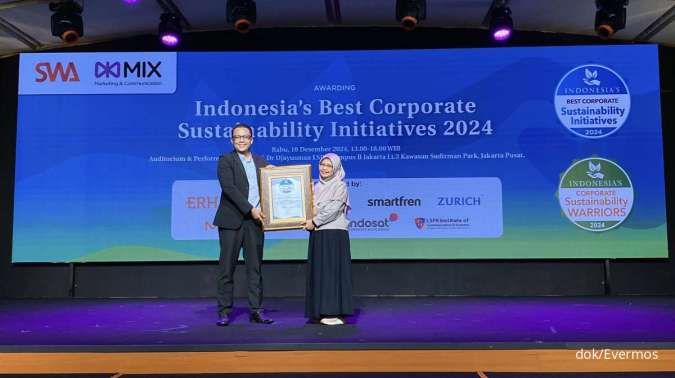 Evermos Raih Penghargaan Indonesia Corporate Sustainability Initiatives 2024 dalam Pemberdayaan UMKM